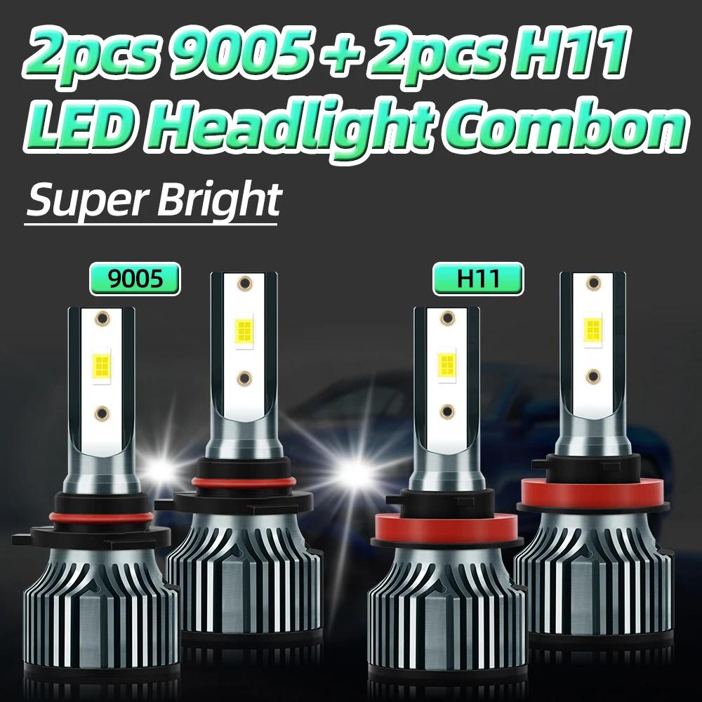9005/HB3 H11/H8/H9 LED  ޺, 120W 24000 LM  Ʈ, 6500K ȭƮ LED Ȱ, 12V   Ʈ 